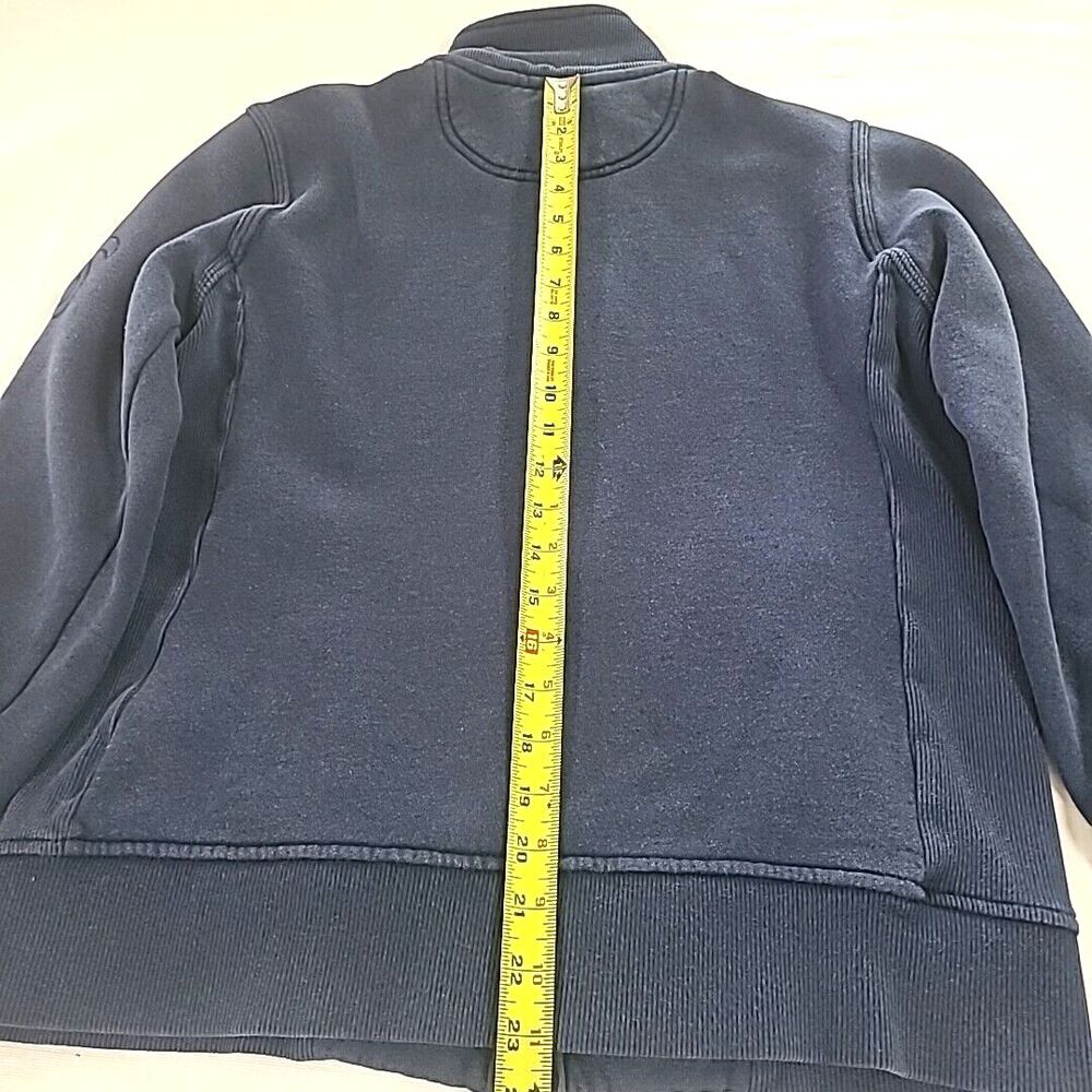Carhartt Zip Up Sweatshirt M Full Embroidered Arm Sleeve BLue monochrome - Picture 13 of 13